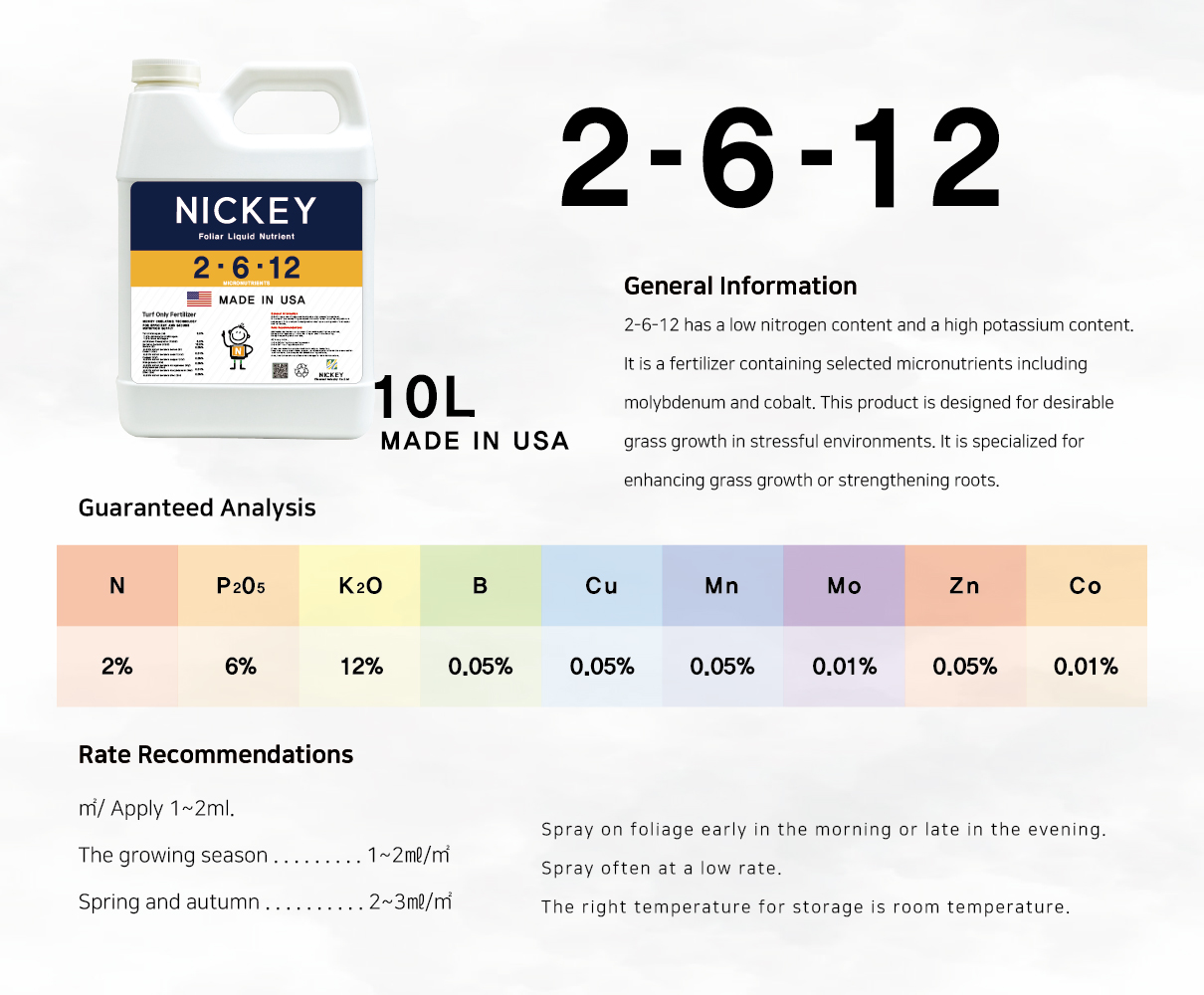 골프장 잔디전용 니키비료 - NICKEY